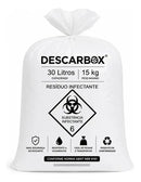 SACO P/LIXO HOSP/INFECTANTE    30 LITROS BRANCO C/100 (ABNT) DESCARBOX