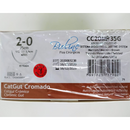 Categut cromado 2-0 ag1/2 cil3,5-75cm cx 24 unid Bioline