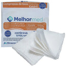 Compressa de gaze Hidrofila 10 x10cm 13 fios c/10 unid  estéril  Melhormed