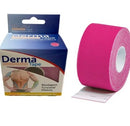 Bandagem funcional elástica 5cm x 5 m - Dermatape - Rosa...