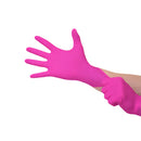 Luva nitrílica s/pó Rosa 100 unid Medix